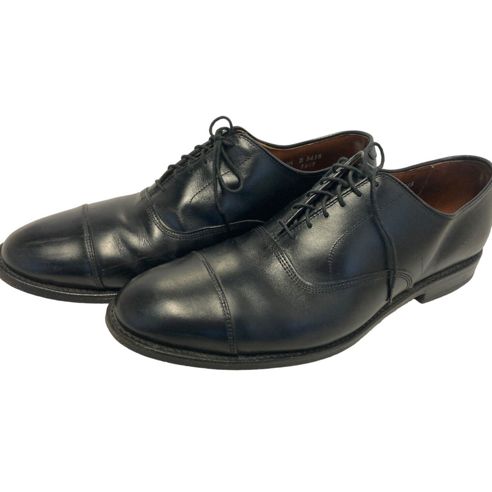 Allen Edmonds Park Avenue Men’s Black Cap Toe Dress Shoes Oxfords Sz 10.5 D EUC